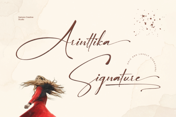 Arinttika Signature: A Premium Script Handwritten Font for Charming Branding
