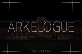 Arkelogue Thin: A Modern Sans Serif Typeface for Clean Design
