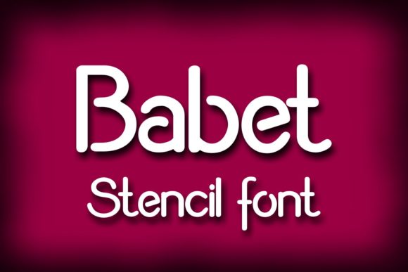 Babet Font: A Stencil Typeface for Bold Digital Marketing