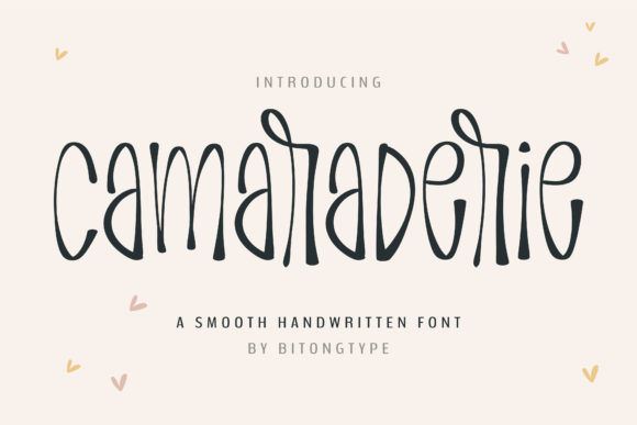 Camaraderie Font: A Handwritten Touch for Business Branding