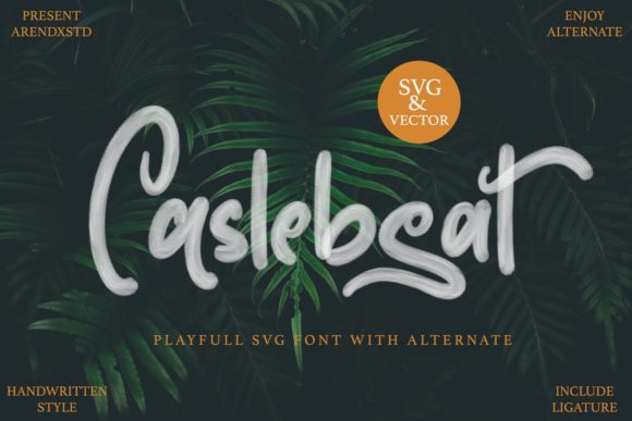 Caslebeat Font: A Handwritten Script for Business Branding