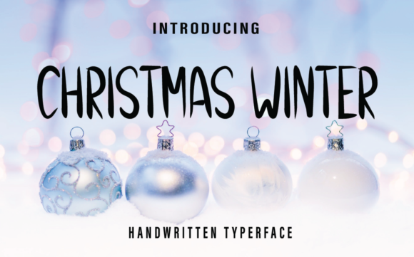 Christmas Winter Font: A Handwritten Typeface for Polished Branding