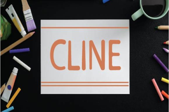 Cline Display Typeface for Joyful Campaign Graphics