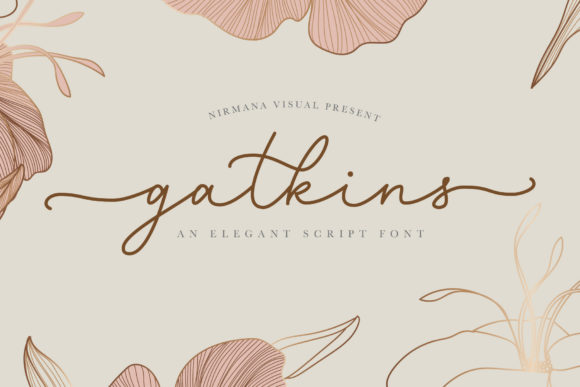 Gatkins: A Romantic Script Font for Editorial Design