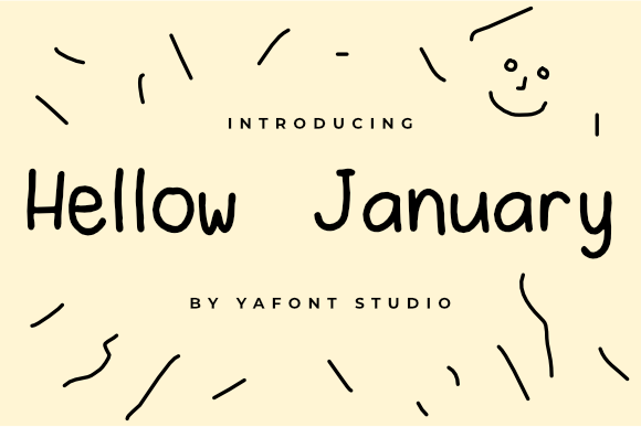 Hello January Font: A Handwritten Typeface for Creative Makers