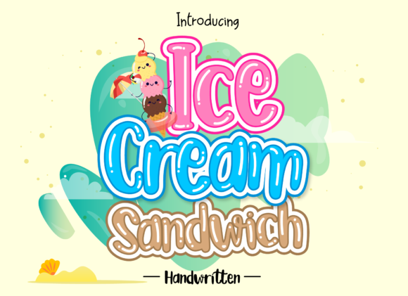 Ice Cream Sandwich Font for a Sweet Brand Identity