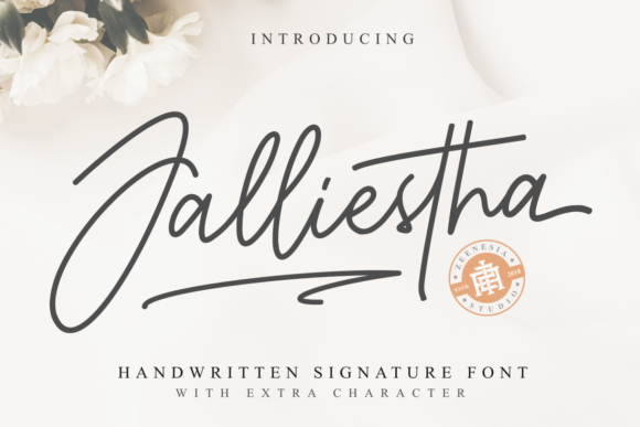 Jalliestha Font: A Handwritten Typeface for Editorial Design