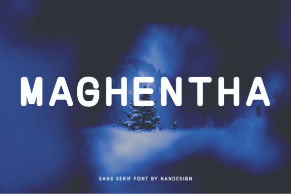 Maghentha: A Bold, Simple Typeface for Modern Branding