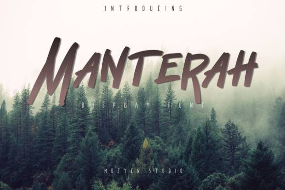 Manterah: The Bold Display Font for Standout Campaigns
