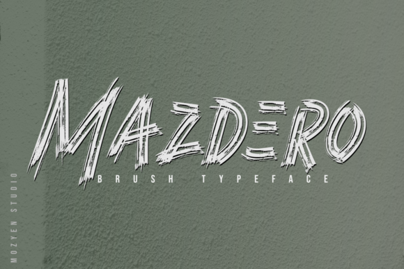 Mazdero: The Rough Textured Display Font for Bold Urban Crafts
