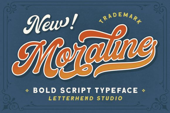 Moraline Font: A Bold Handwritten Typeface for Brand Headlines