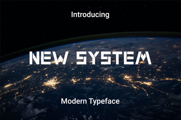 New System Typeface: A Modern Display Font for High-Impact Campaigns