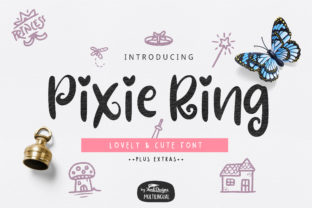 Pixie Ring Font for Crafters and Creative Product Makers