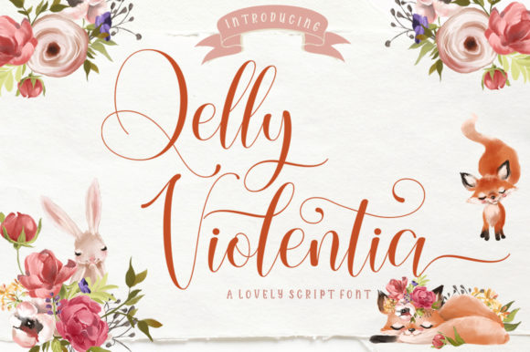 Qelly Violentia Font: A Feminine Script for Modern Branding