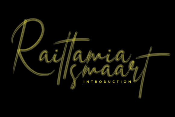 Raittamia Smaart: A Beautiful Handwritten Font for Web Design