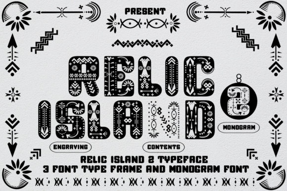 Relic Island 2: A Decorative Font for Editorial Creativity