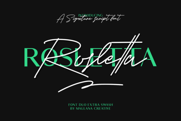 Rosletta: A Bold and Elegant Script Font for Personalized Branding