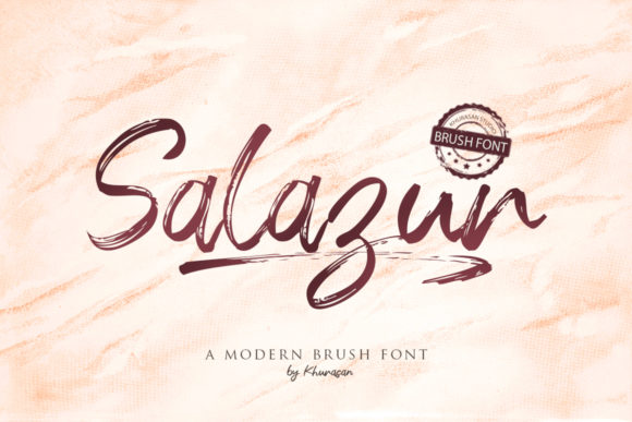 Salazur: A Handwritten Font for Professional Branding and Creative Projects