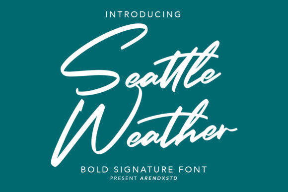 Seattle Weather Font for Stronger Campaigns