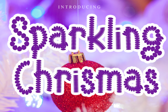 Sparkling Chrismas Font: A Decorative Typeface for Joyful Editorial Design