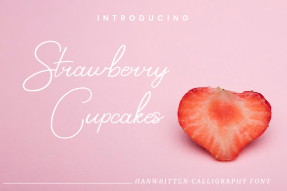 Strawberry Cupcakes Font for Editorial Design and Branding