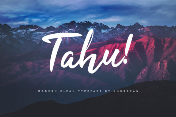 Tahu Font: Bold Handwritten Typeface for Campaign Design