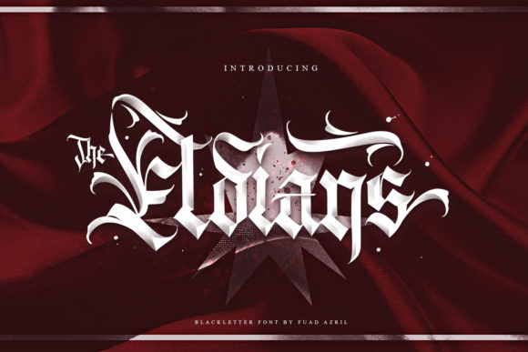 The Eldians Font: A Bold Blackletter for Creative Campaigns