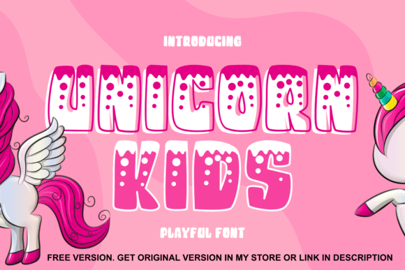 Unicorn Kids Typeface: The Sweet Display Font for Crafters